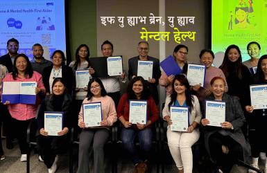 फिप्नाद्वारा मेन्टल हेल्थ फस्र्ट एड प्रशिक्षण